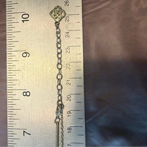 Retired Kendra Scott Ever Necklace 14K Gold Plated Rose Quartz w/ Dustbag - Picture 7 of 12